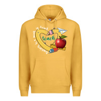 Mustard teaching is a work of heart Premium Hoodie - JahusDesignShop