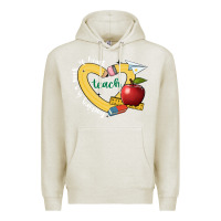 Oatmeal Heather teaching is a work of heart Premium Hoodie - JahusDesignShop