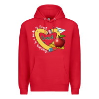 Red teaching is a work of heart Premium Hoodie - JahusDesignShop