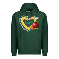 Sports Green teaching is a work of heart Premium Hoodie - JahusDesignShop