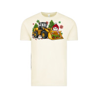Vintage Arctic christmas bulldozer snowman Vintage Tee - JahusDesignShop