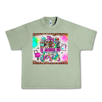 Oil Green this nurse is guided by jesus Urban Heavy Tee - JahusDesignShop
