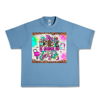 Pebble Blue this nurse is guided by jesus Urban Heavy Tee - JahusDesignShop