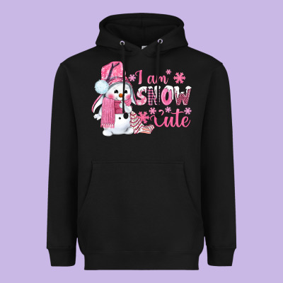 I Am Snow Cute Pink Bbs Heavyweight Hoodie Designed By Bundleandbundleshop