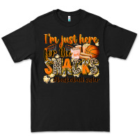 Black im just here for the snacks basketball sister Premium Tee - Zillion Design Studio