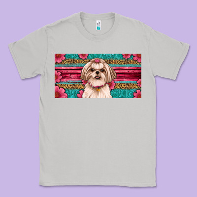 Shih Tzu License Plate Classic Tee Designed By Artiststas