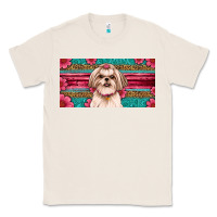 Natural shih tzu license plate Classic Tee - Artiststas