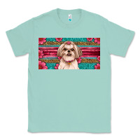 Seafoam shih tzu license plate Classic Tee - Artiststas