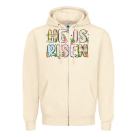 Sandshell he is risen Zipper Hoodie - MaliasSmallBusiness