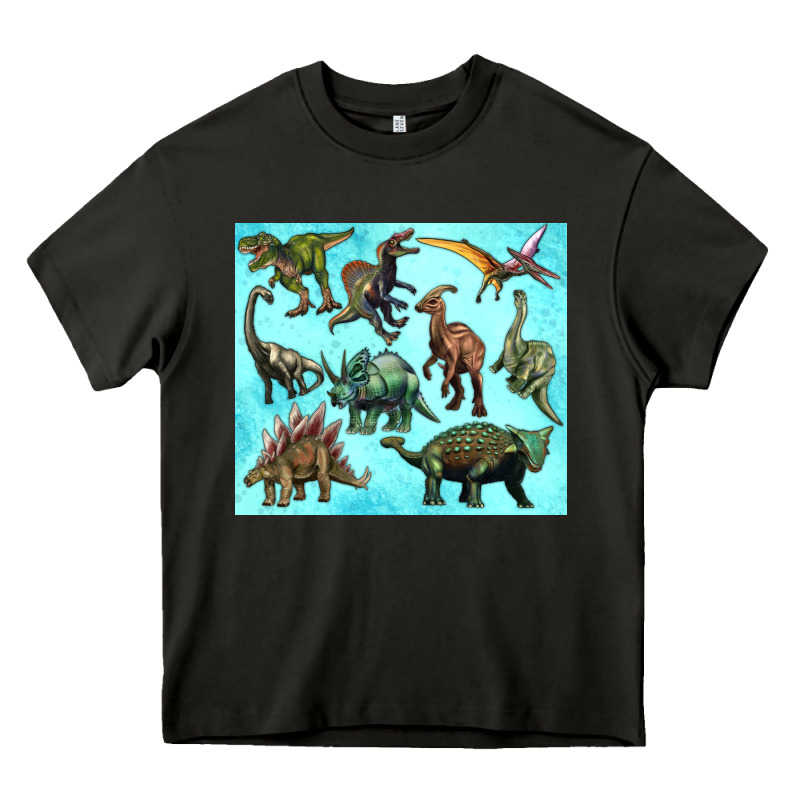 Dinosaurs Tumbler Heavy Core Tee by Artiststas | Teevron