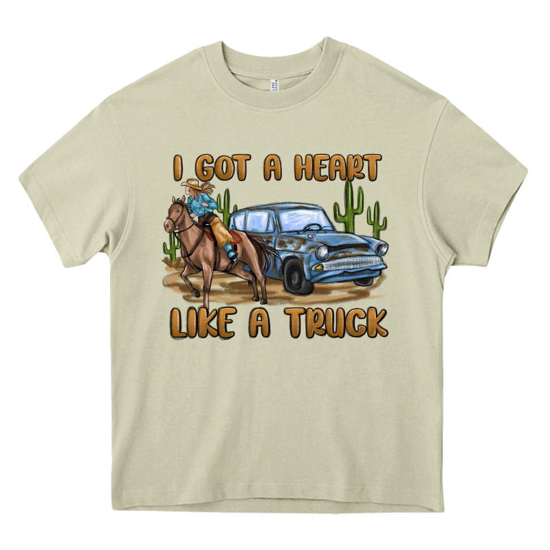 I Got A Heart Like A Truck Heavy Core Tee by MaliasSmallBusiness | Teevron