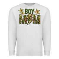 Oatmeal Heather Boy Mom Premium Sweatshirt - BundleAndBundleShop