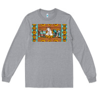 Heather Grey mom goat sunflowers license plate Long Sleeve Tee - Artiststas