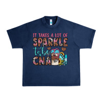 Navy it takes a lot of sparkle to be a cna Urban Heavy Tee - JahusDesignShop
