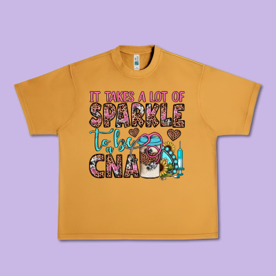 It Takes A Lot Of Sparkle To Be A Cna Urban Heavy Tee Designed By Jahusdesignshop