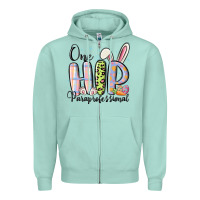 Seafoam one hip paraprofessional Zipper Hoodie - MaliasSmallBusiness
