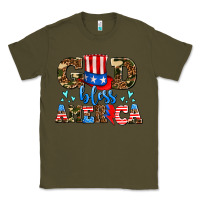 Army Green god bless america Classic Tee - AdoDesignShop