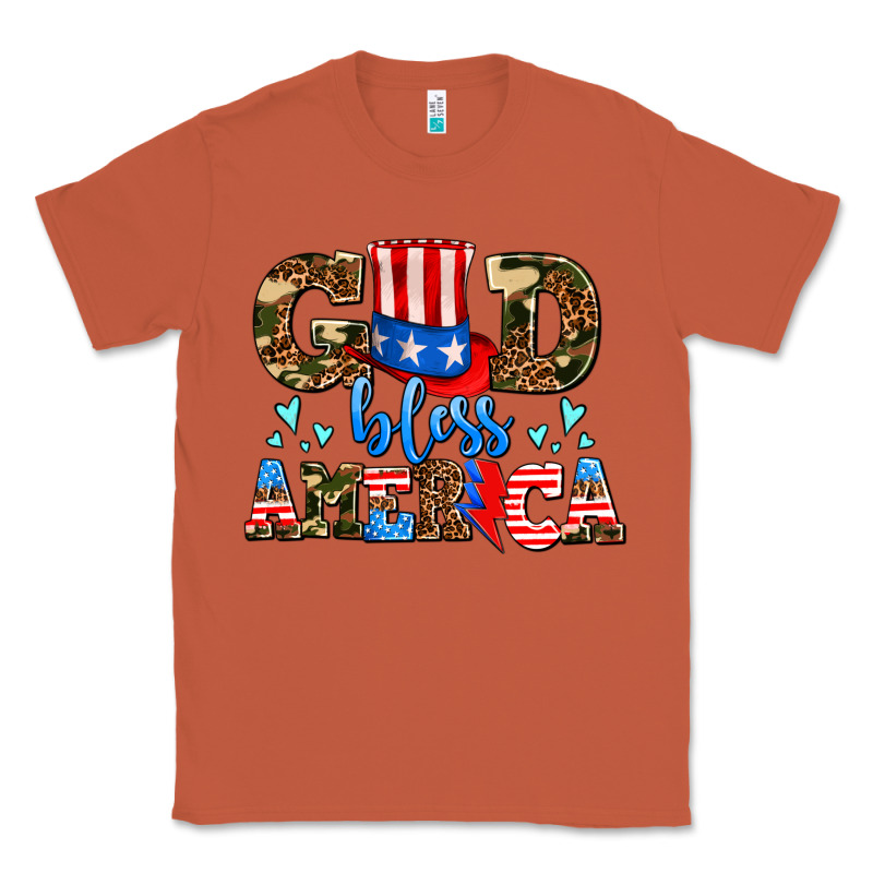 God Bless America Classic Tee by AdoDesignShop | Teevron