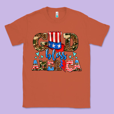 God Bless America Classic Tee Designed By Adodesignshop