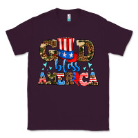 Plum god bless america Classic Tee - AdoDesignShop