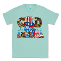 Seafoam god bless america Classic Tee - AdoDesignShop