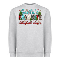 Heather Grey santa s favorite volleyball player Heavyweight Sweatshirt - JahusDesignShop