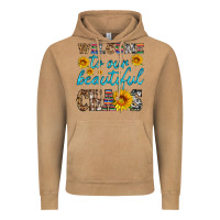 Vintage Camel welcome to our beautiful chaos Vintage Hoodie - HRA Design Shop