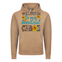 Vintage Coffee welcome to our beautiful chaos Vintage Hoodie - HRA Design Shop