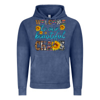 Vintage Denim welcome to our beautiful chaos Vintage Hoodie - HRA Design Shop
