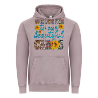Vintage Zinc welcome to our beautiful chaos Vintage Hoodie - HRA Design Shop