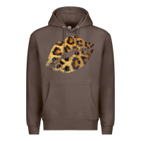 Coffee Leopard Lips Premium Hoodie - Bettercallsaul