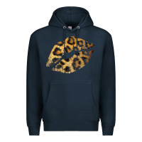 Navy Leopard Lips Premium Hoodie - Bettercallsaul