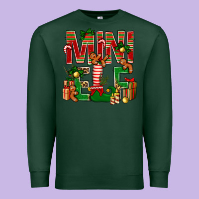 Christmas Mini Elf Premium Sweatshirt Designed By Bundleandbundleshop