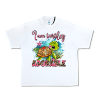 White i am turtley adorable Urban Heavy Tee - AdoDesignShop