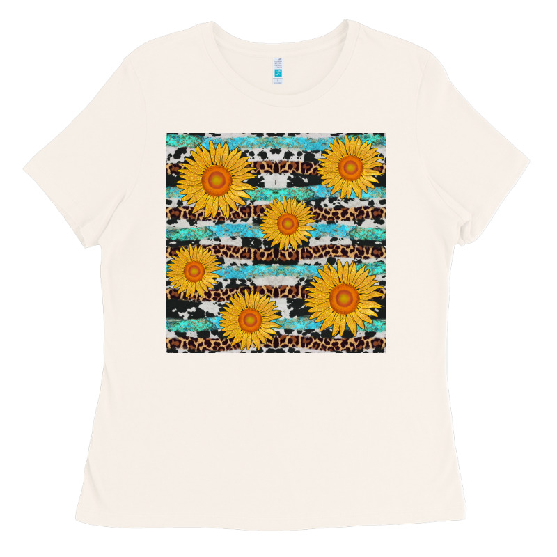 Sunflower Western Seamless Revize Ladies Tee by AdoDesignShop | Teevron