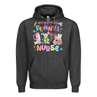Charcoal Heather every favorite bunnys nurse Zipper Hoodie - MaliasSmallBusiness