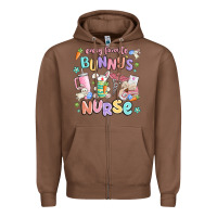 Chestnut every favorite bunnys nurse Zipper Hoodie - MaliasSmallBusiness