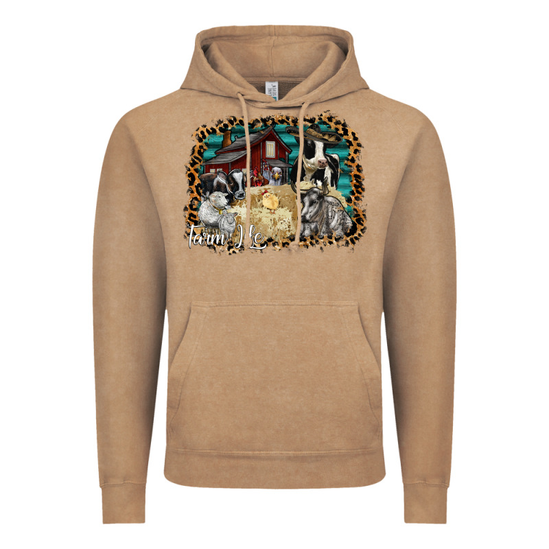 Farm Life 2 Vintage Hoodie by SublimationCraftShop | Teevron
