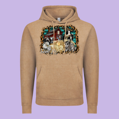 Farm Life 2 Vintage Hoodie Designed By Sublimationcraftshop