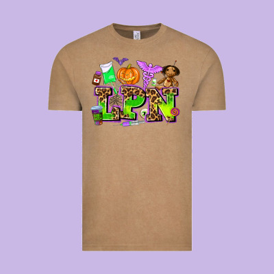 Lpn Halloween Nurse With Vintage Tee Designed By Adodesignshop