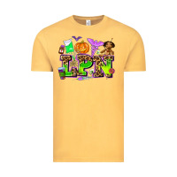Vintage Mustard lpn halloween nurse with Vintage Tee - AdoDesignShop