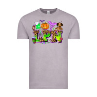 Vintage Zinc lpn halloween nurse with Vintage Tee - AdoDesignShop