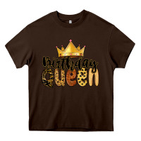 Chocolate Brown birthday queen Heavy Core Tee - MaliasSmallBusiness