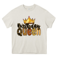 Cream birthday queen Heavy Core Tee - MaliasSmallBusiness