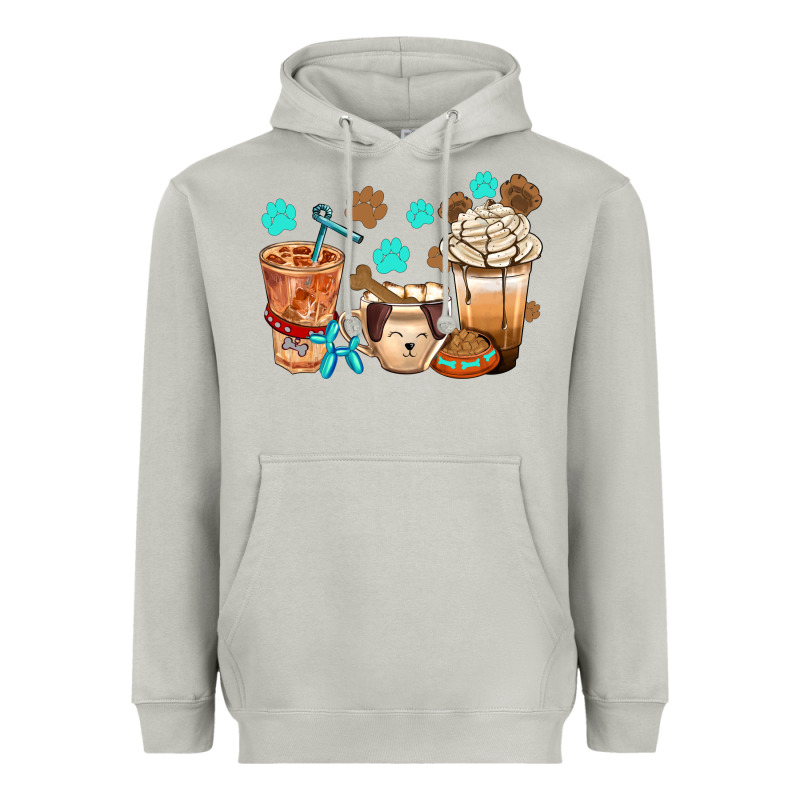 Dog Coffee Cups With  Food Container Bbs Heavyweight Hoodie by BundleAndBundleShop | Teevron
