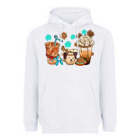White dog coffee cups with  food container bbs Heavyweight Hoodie - BundleAndBundleShop