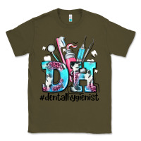 Army Green d h dental hygienist Classic Tee - AdoDesignShop