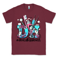 Burgundy d h dental hygienist Classic Tee - AdoDesignShop