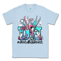 Dusty Blue d h dental hygienist Classic Tee - AdoDesignShop