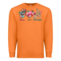 Carrot Peace Love Nail Hustler Premium Sweatshirt - BundleAndBundleShop